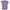 NICU Nurse Colorful Letters T-Shirt in Purple (black font), front view, flat lay on a plain background