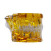 Dental Implant Teaching Model for Dentists & Students in Orange, side view in protective wrap
