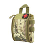 MEDBAG Tactical First Aid Waist Pack, Portable Medical Case, black waterproof nylon first aid waist pack with cross patch, photo 5