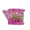 Dental Implant Teaching Model for Dentists & Students in Pink, side view in protective wrap