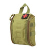 MEDBAG Tactical First Aid Waist Pack, Portable Medical Case, black waterproof nylon first aid waist pack with cross patch, photo 4
