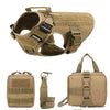 Tactical Dog Harness Vest Set with Medical Bag, tactical dog harness set with collar, leash and pouches, photo 6
