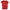 NICU Nurse Colorful Letters T-Shirt in Red (white font), front view, flat lay on a plain background