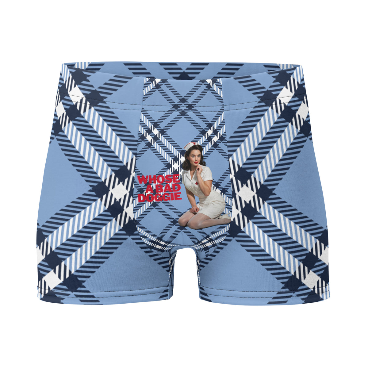 Whose a Bad Doggie Boxer Briefs, front view