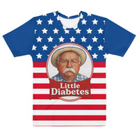 Patriotic Little Diabetes Men’s Cotton T-shirt, front view