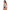 Off-Duty Nurse Pin-Up One-Piece Swimsuit, flat left side view of the pin-up face and color-block print