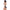 Off-Duty Nurse Pin-Up One-Piece Swimsuit, flat left back view of the color-block print