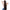 Medical Caduceus Navy Scrunchie holding a half-up ponytail, seen from behind on a model with long wavy hair