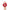 Medical Caduceus Red Scrunchie without the bow, held up on an open hand