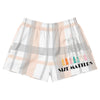 Size Matters Light Plaid Unisex Athletic Shorts, front view
