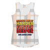 Nurses Like It Harder Faster Deeper, CPR Saves Lives women's fitted tank top, plaid all-over print, front view
