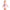 Doctor in Training M.D. baby one-piece bodysuit in pink, front view
