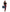 Rockabilly pin-up model in a bandana and plaid pants with the Medical Caduceus Oversized Weekender Bag over her shoulder