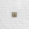 Nurse of Many Layers canvas print, 6×6 inch, hung on a painted brick wall