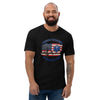 Emergency Department: Run Toward the Chaos fitted t-shirt in black, front view