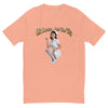 Just The Tip Fitted T-shirt in desert pink, front view