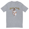 Just The Tip Fitted T-shirt in heather grey, front view