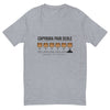 Capybara Pain Scale fitted t-shirt in heather grey, front view