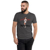 Just For The Record Unisex Short Sleeve T-shirt, pin-up nurse with a syringe and the slogan on a fitted tee, photo 7