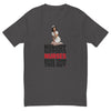 Nobody Supports Nurses More Than This Guy men's fitted t-shirt in Heavy Metal, front view