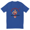 Trust Me I'm a Doctor: Spread Your Cheeks Fitted T-Shirt in royal blue, front view