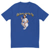 Just The Tip Fitted T-shirt in royal blue, front view