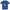 Relajar Señor Nurse men's fitted t-shirt in royal blue — front view of the seated 1950s pin-up nurse holding a stethoscope under the Relajar Señor script lettering
