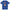 Abre La Boca men's fitted t-shirt in royal blue — flat front view of the kneeling 1950s pin-up nurse under ABRE LA BOCA in block capitals