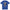Drunk as a Sailor, Hung Like a Firefighter fitted t-shirt in Royal Blue, flat front view of the vintage service-poster illustration of a sailor, a nurse and a firefighter under a ribbon banner