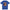 Future Firefighter in the Making form-fitting t-shirt in Royal Blue, flat front view of the vintage service-poster illustration of a firefighter and a 1950s pin-up nurse in front of a flag roundel, under an arched FUTURE FIREFIGHTER IN THE MAKING banner