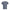 Bad Nurse Pin-Up Triblend T-Shirt in navy triblend, back view: BAD NURSE in distressed lettering across the upper back
