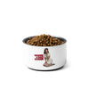 Whose a Bad Doggie stainless steel pet bowl, 18 oz, front view