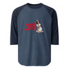 Whose a Bad Doctor? with Nurse Nancy 3/4 Sleeve Raglan in heather denim/navy, front view