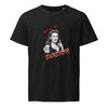 Trust Me I'm a Doctor Unisex Organic T-shirt in black, front view