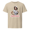 Respira Profundo Unisex Organic Mid-Light T-shirt in desert dust, front view