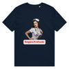 Respira Profundo Unisex Organic Mid-Light T-shirt in french navy, front view