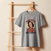 Hire a Dentist: No Gag Reflex Unisex Organic T-shirt in heather grey, front view
