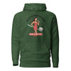 Hire a Dentist: Excessive Mastication Unisex Hoodie in forest green, front view