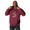 Hire a Dentist: Excessive Mastication Unisex Hoodie in maroon, front view