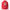 What's Hotter Than a Firefighter? unisex hoodie in Team Red, flat front view of the 1950s pin-up nurse standing behind a two-line script banner