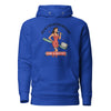 Hire a Dentist: Excessive Mastication Unisex Hoodie in team royal, front view