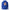 What's Hotter Than a Firefighter? unisex hoodie in Team Royal, flat front view of the 1950s pin-up nurse standing behind a two-line script banner
