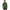 Engraved caduceus over VENI, VIDI, BILLED on a Forest Green unisex fleece sweatshirt, back view
