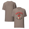 Dentist We Love It When You Open Wide Unisex T-shirt in pebble, front and back view
