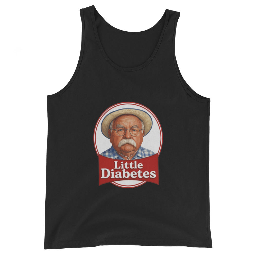 Little Diabetes Unisex Tank Top, front view