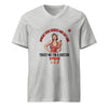 Trust Me I'm a Doctor: Spread Your Cheeks V-Neck T-Shirt in athletic heather, front view