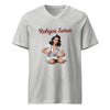 Relajar Señor Unisex Short Sleeve V-Neck T-Shirt in athletic heather, front view