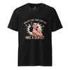 Hire a Dentist: How Deep Does Your Cavity Go? V-Neck Tee in black, front view