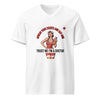 Trust Me I'm a Doctor: Spread Your Cheeks V-Neck T-Shirt in white, front view