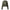 Size Matters Crop Hoodie in military green, front view
